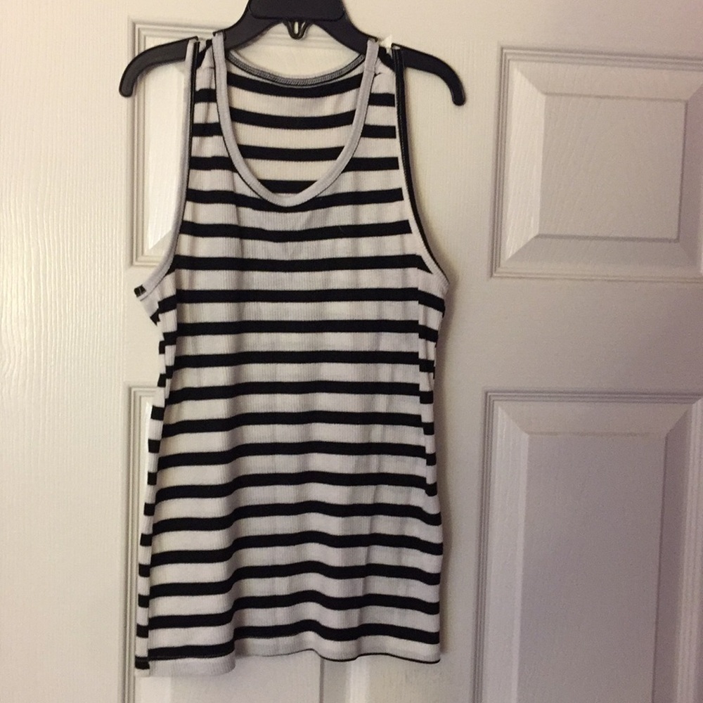Striped ribbed tank top girls 10/12